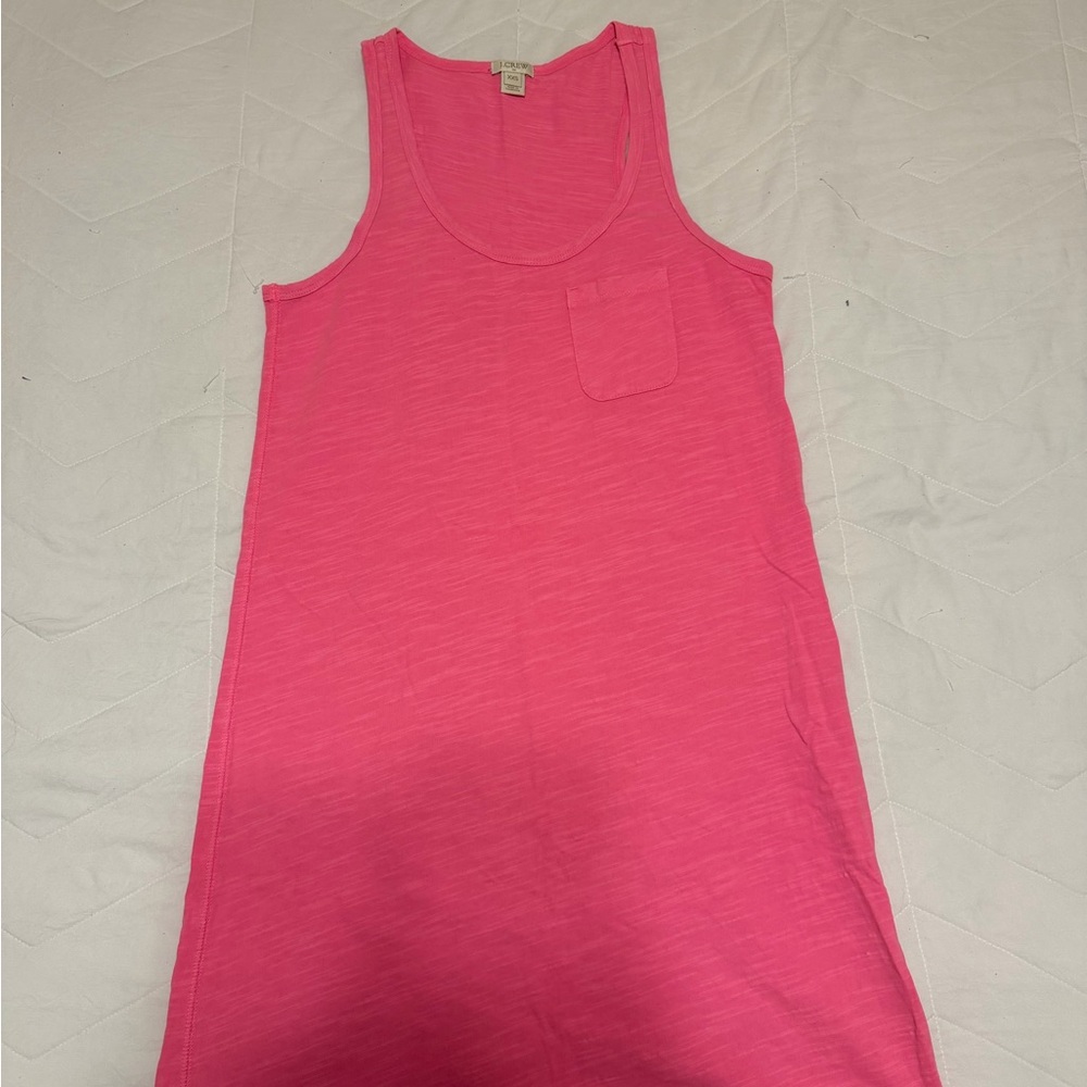 J Crew Pink Sleeveless Tank Dress